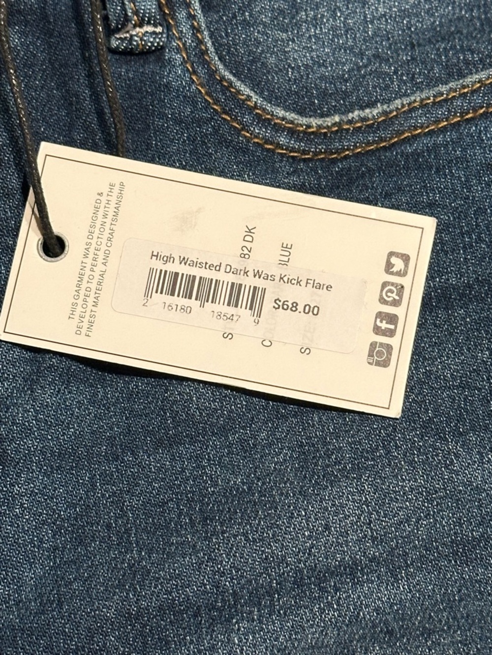 Judy Blue Kick Flare Jeans - Size 5/27 - Picture 4 of 7